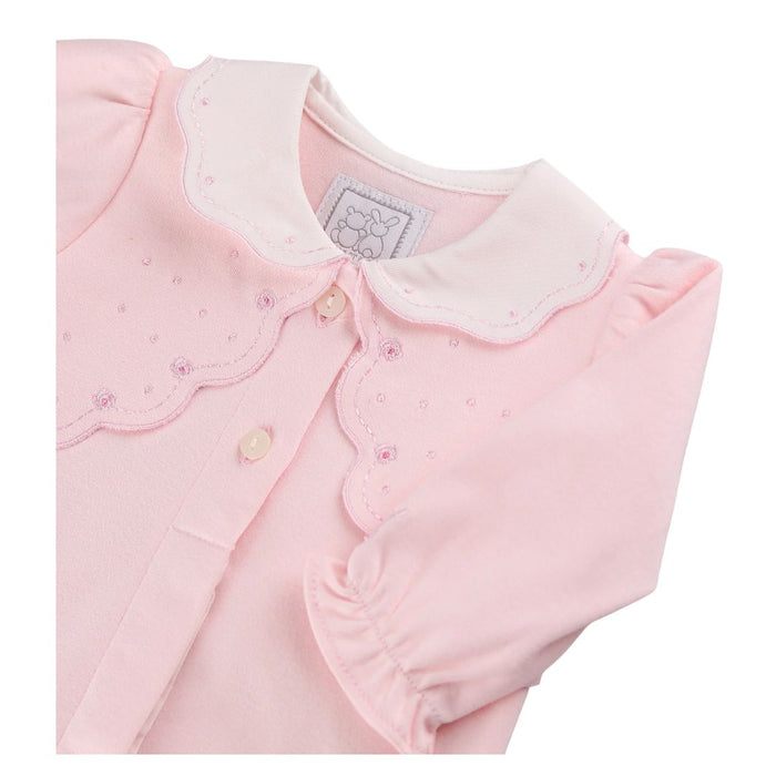 Pink Front Opening Babygrow