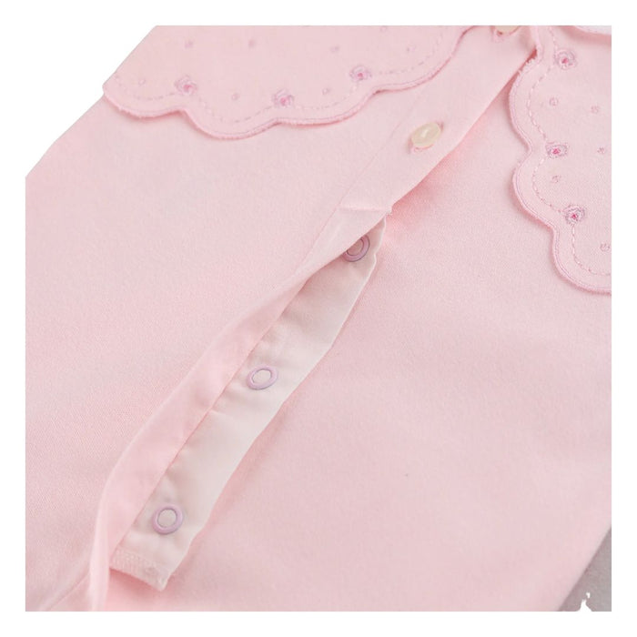Pink Front Opening Babygrow