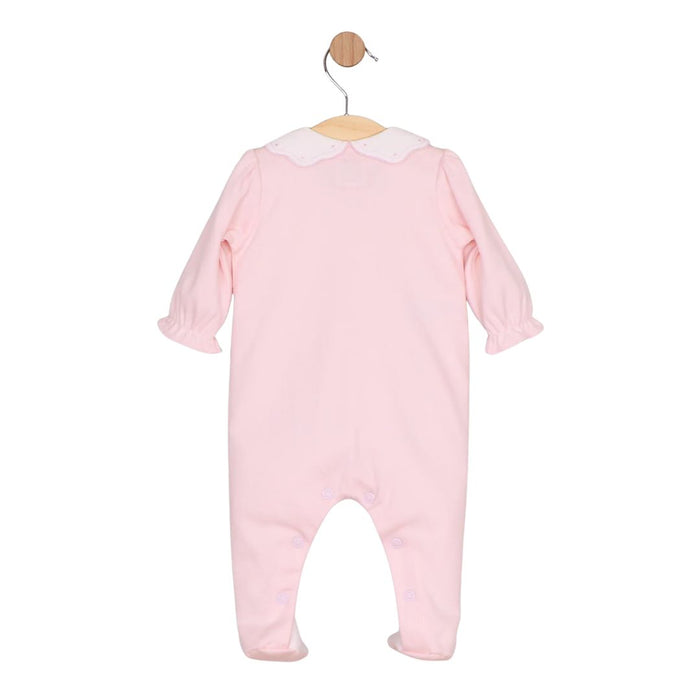 Pink Front Opening Babygrow