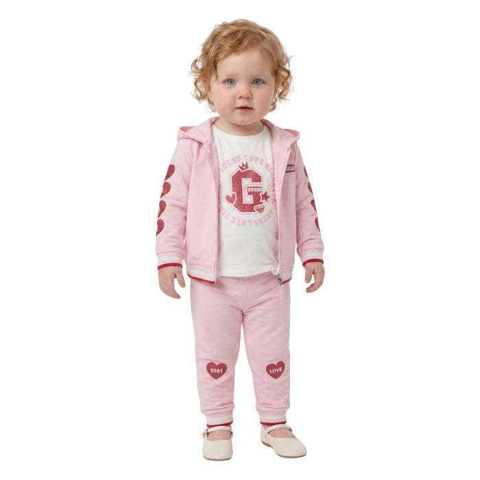 Pink Glitter Hearts Tracksuit