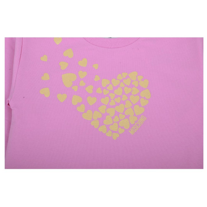 Pink & Gold Heart Sweat Dress