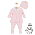 Pink Knitted 2 Piece & Hat