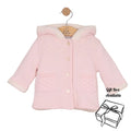 Pink Knitted Hooded Jacket