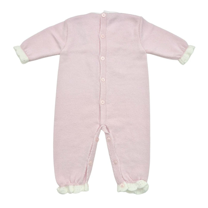 Pink Knitted Lace All In One