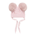 Pink "Misuri IIA" Double Pom Pom Hat