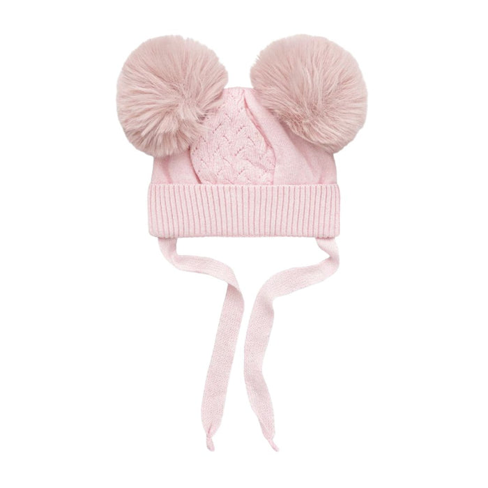 Pink "Misuri IIA" Double Pom Pom Hat