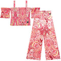 Pink Paisley Trouser Set