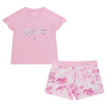 Pink Palm Shorts & T-Shirt Set