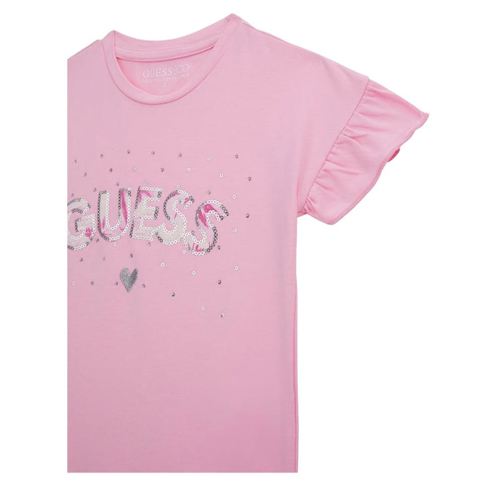 Pink Palm Shorts & T-Shirt Set