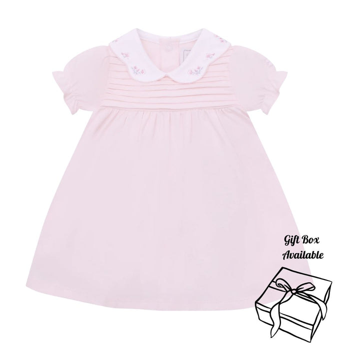 Pink Pintuck Dress