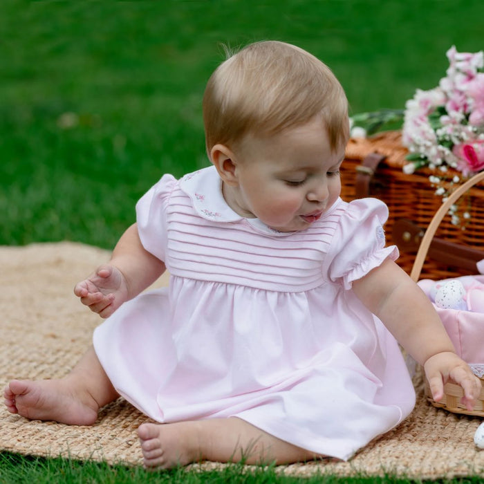 Pink Pintuck Dress