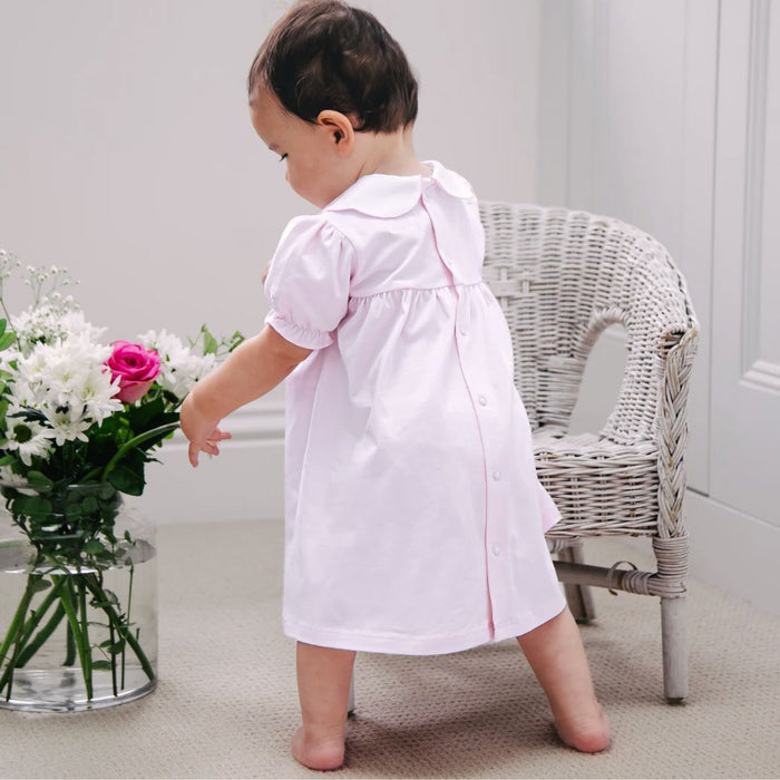 Pink Pintuck Dress