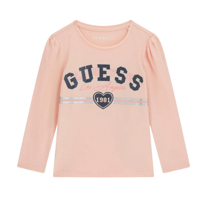 Pink Puff Sleeve LS T-Shirt