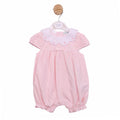 Pink Scallop Collar & Butterfly Romper