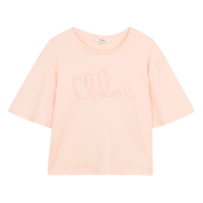 Pink Script Tonal Logo T-Shirt