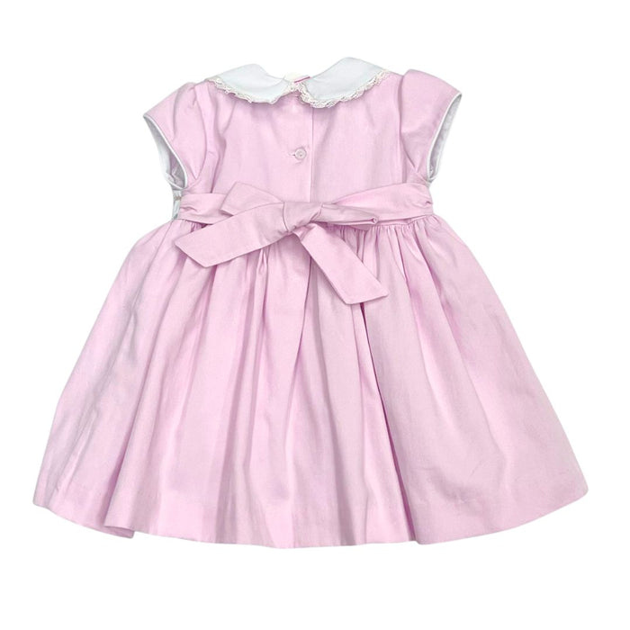 Pink Smocked Dress, Bloomers & Headband