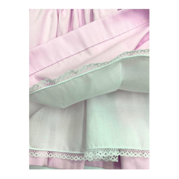 Pink Smocked Dress, Bloomers & Headband