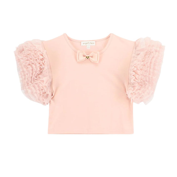 Pink Sparkle Tulle Denim Skirt Set