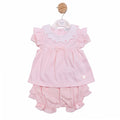 Pink Top & Frilly Bloomer Set