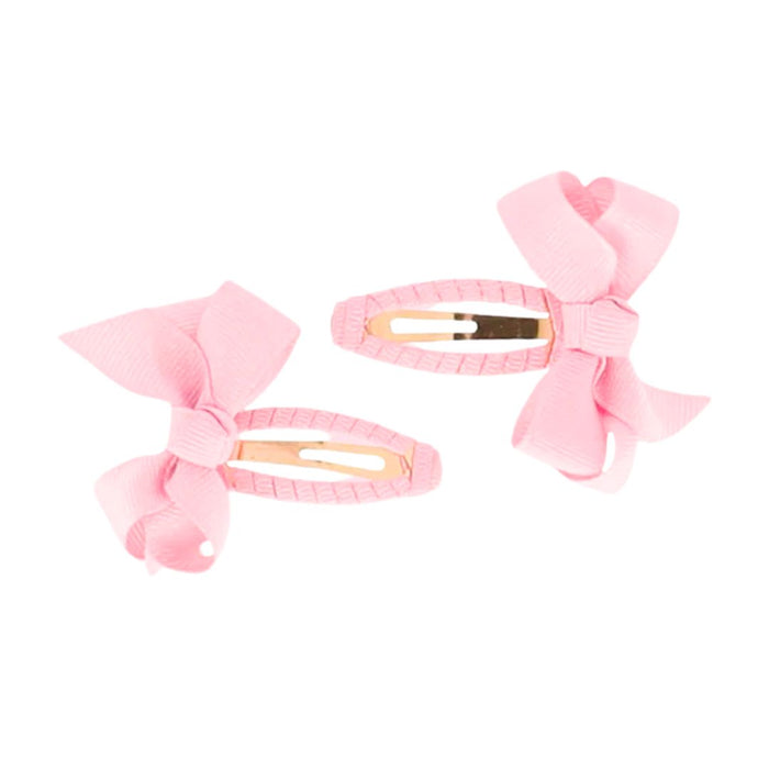 Pink Two Pack Bow Clips
