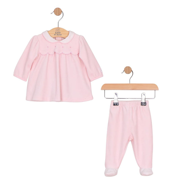 Pink Velour 2 Piece Set