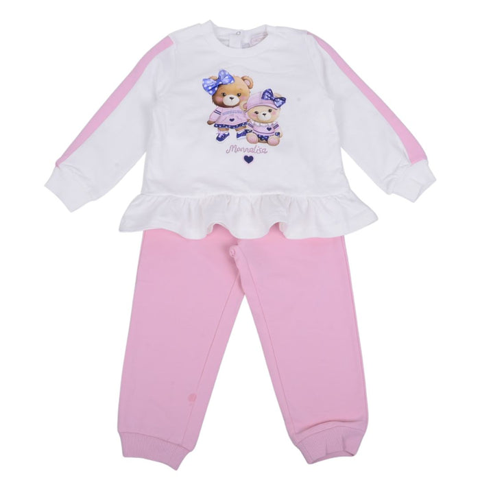 Pink & White Bear Tracksuit