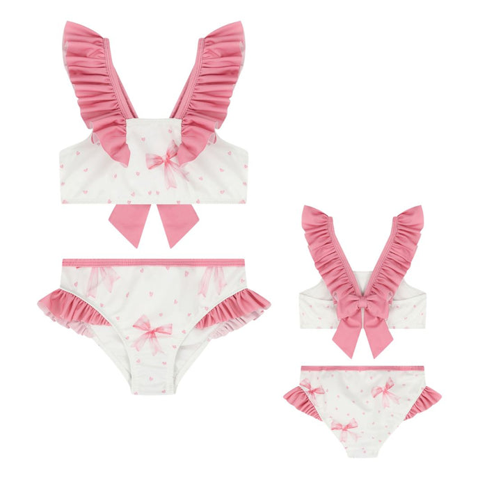 Pink & White Bows Bikini