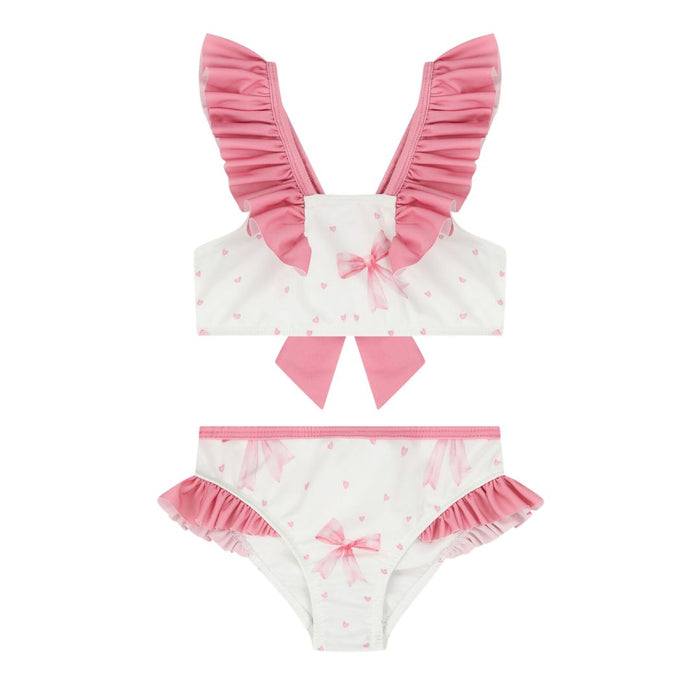 Pink & White Bows Bikini