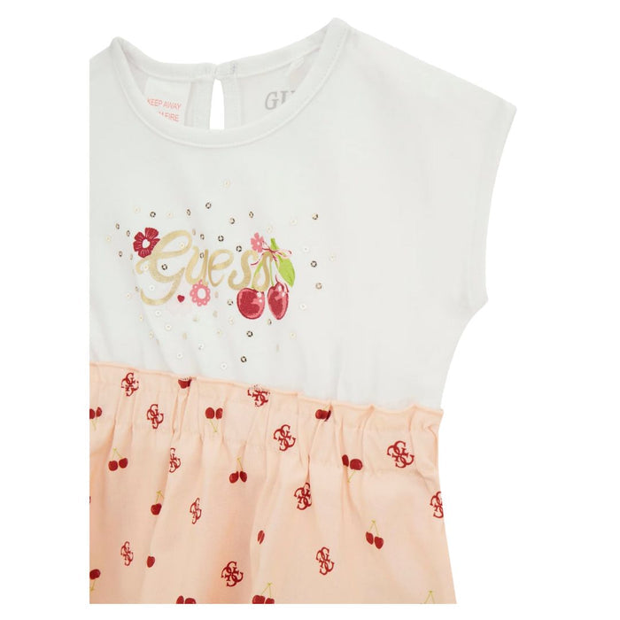 Pink & White Cherry Dress & Knickers