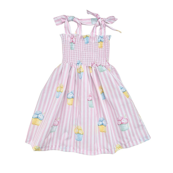 Pink & White Ice Cream Beach Dress