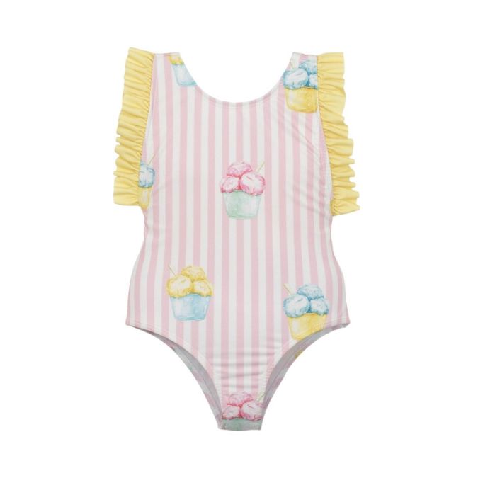 Pink & White Porto Rico Ice Cream Swimsuit
