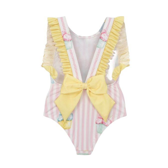 Pink & White Porto Rico Ice Cream Swimsuit