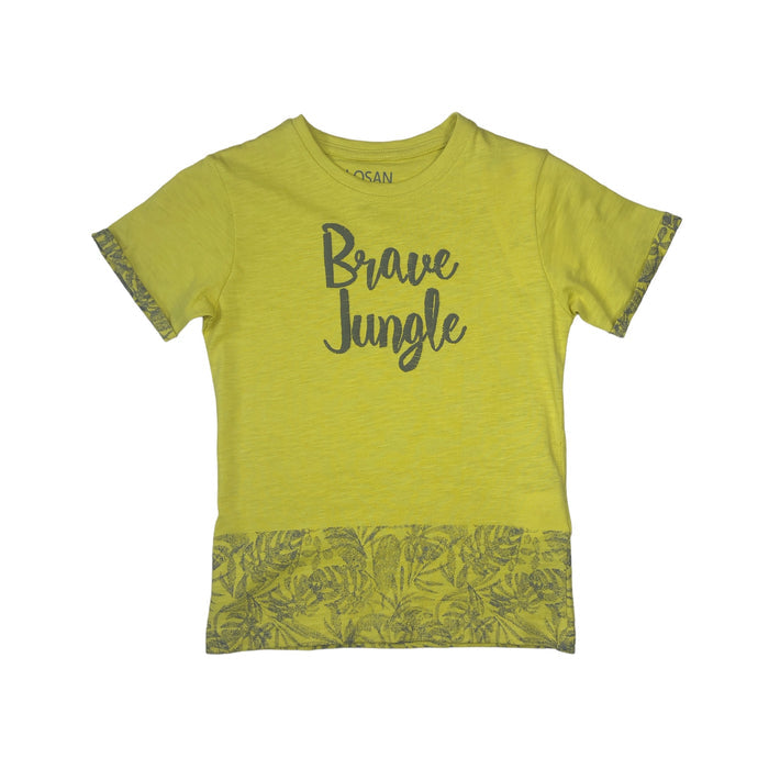 Playera Manga Corta "Brave Jungle" Niño Losan