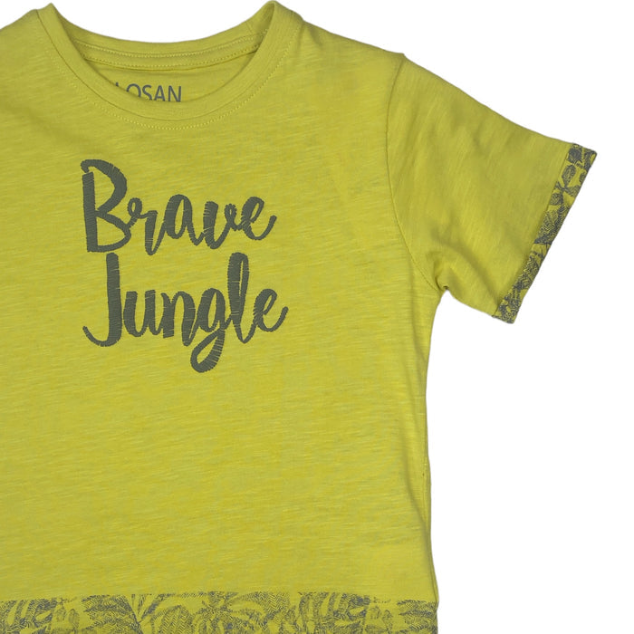 Playera Manga Corta "Brave Jungle" Niño Losan