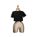 Playera Negro Bajo Con Cordón LC