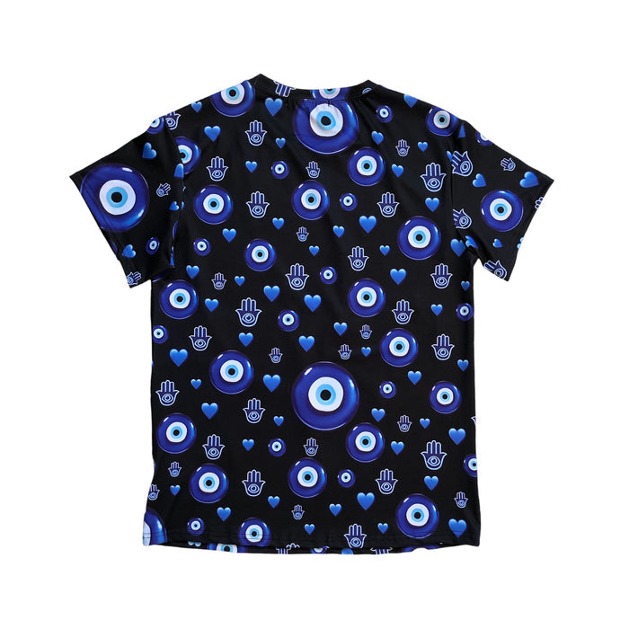 Playera Ojo Turco Black Curvy LC