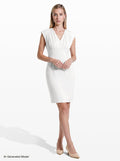 Anne Klein Pleated Bodice Sheath Dress