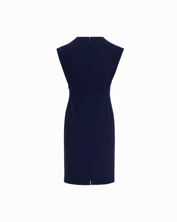 Anne Klein Pleated Bodice Sheath Dress