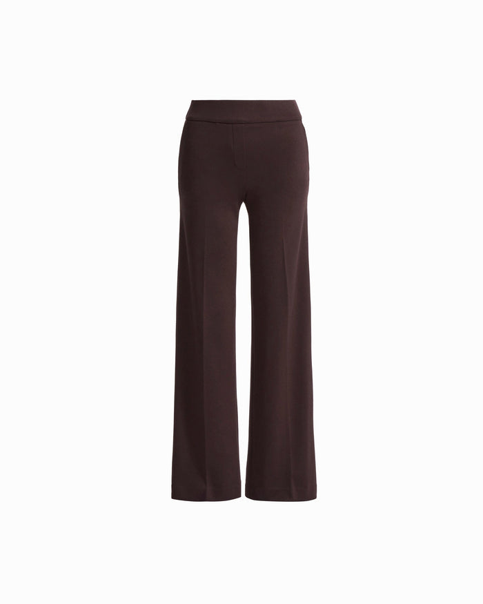 Anne Klein DEEP MAHOGANY Plus Size Pull-On Wide Leg Pant