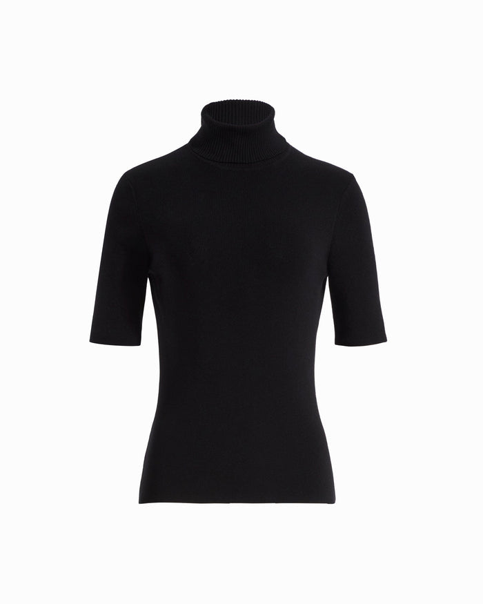 Anne Klein ANNE BLACK Plus Size Three-Quarter Sleeve Turtleneck Sweater