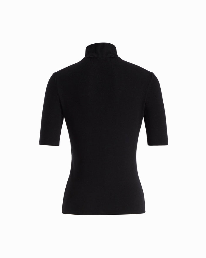 Anne Klein Plus Size Three-Quarter Sleeve Turtleneck Sweater