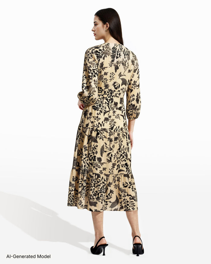 Anne Klein Plus Tiered Patio Dress