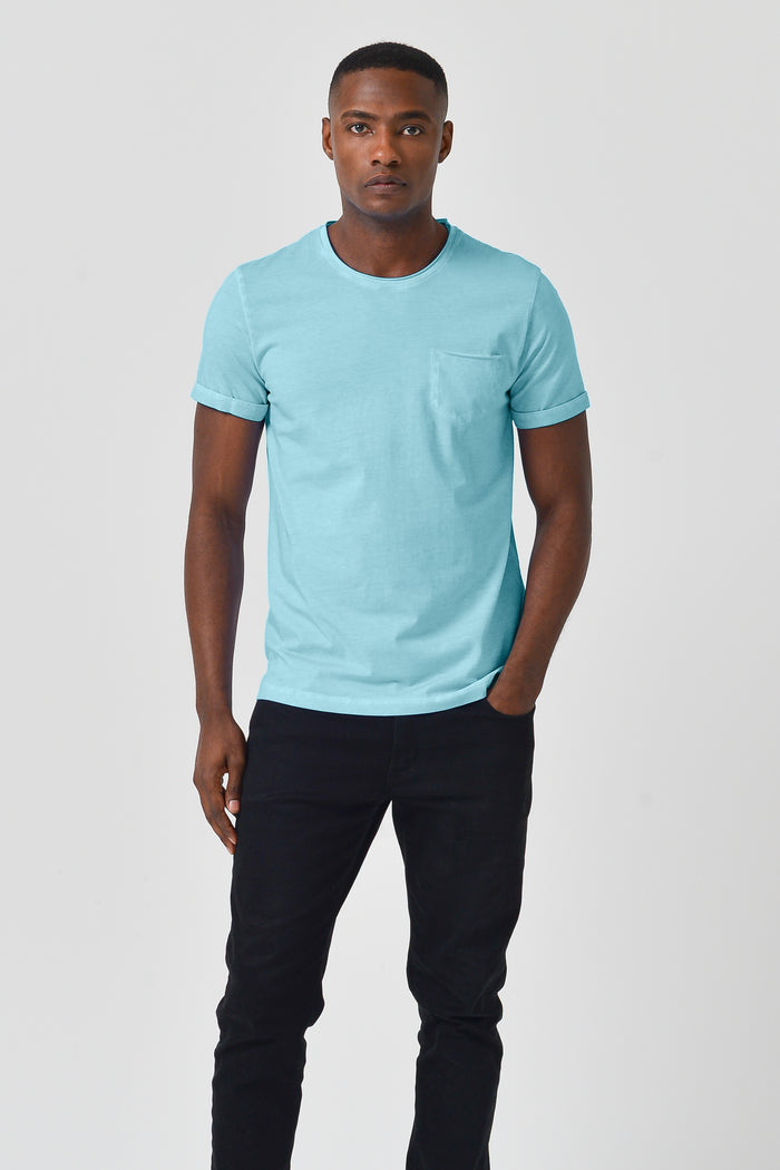 Pocket T-Shirt Slim - Acqua
