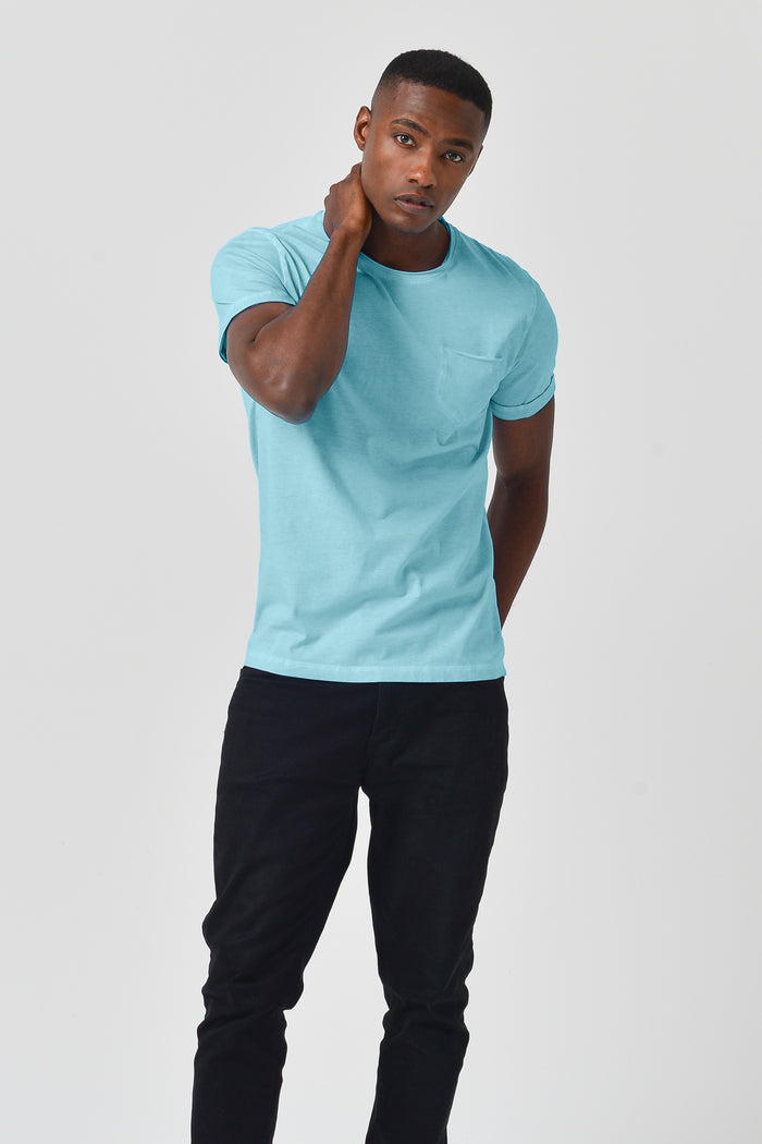 Pocket T-Shirt Slim - Acqua