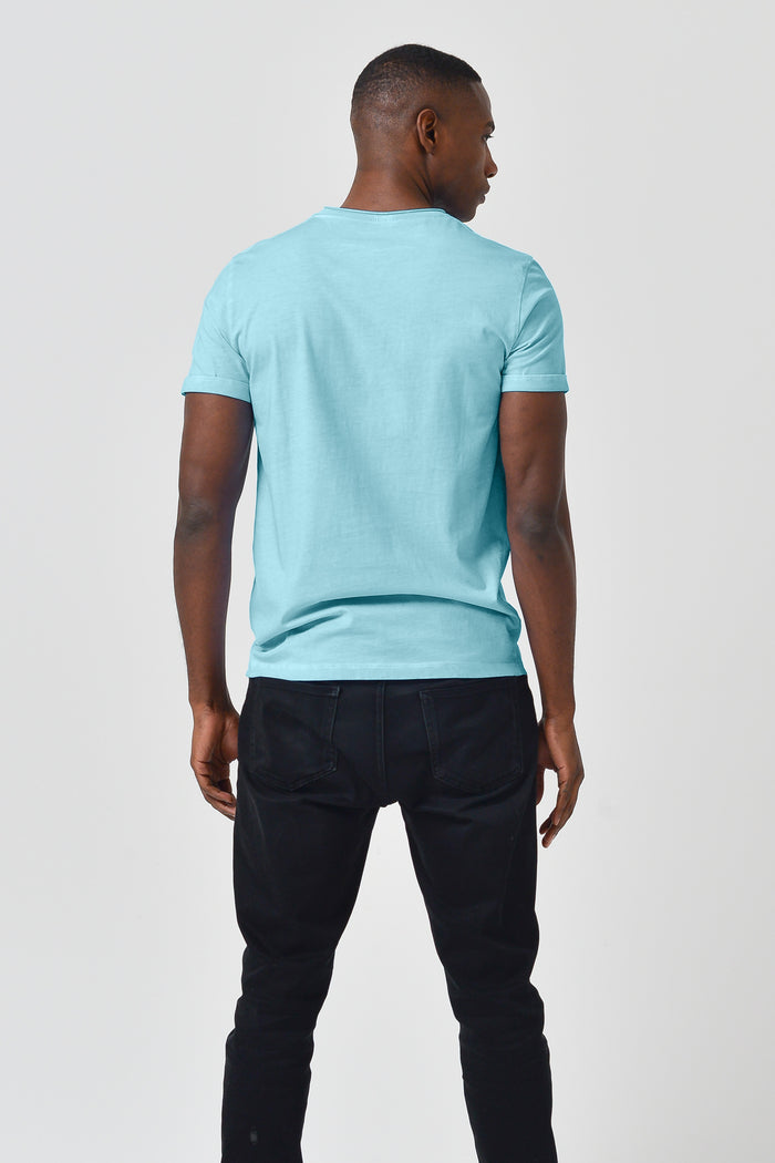 Pocket T-Shirt Slim - Acqua