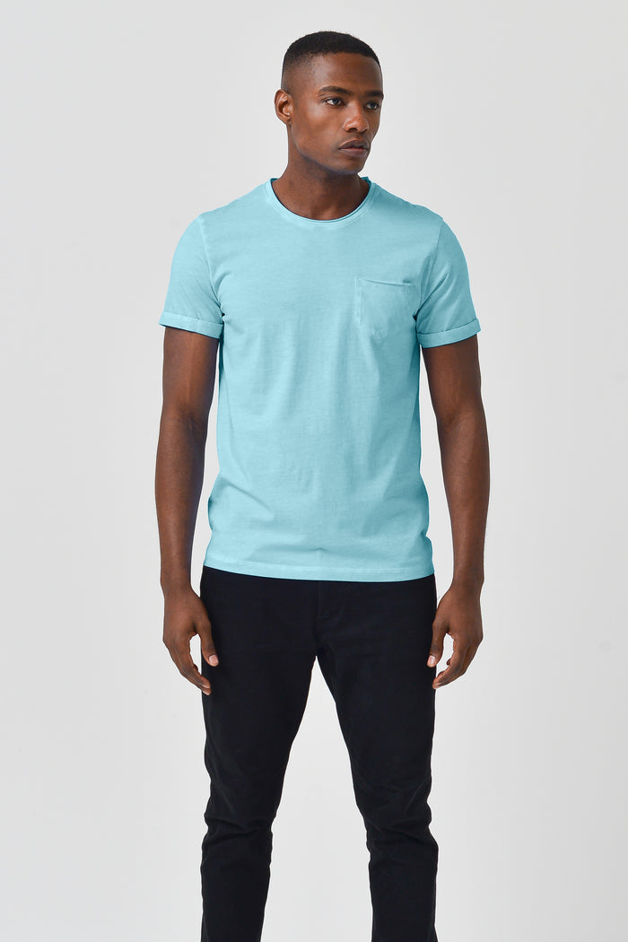 Pocket T-Shirt Slim - Acqua