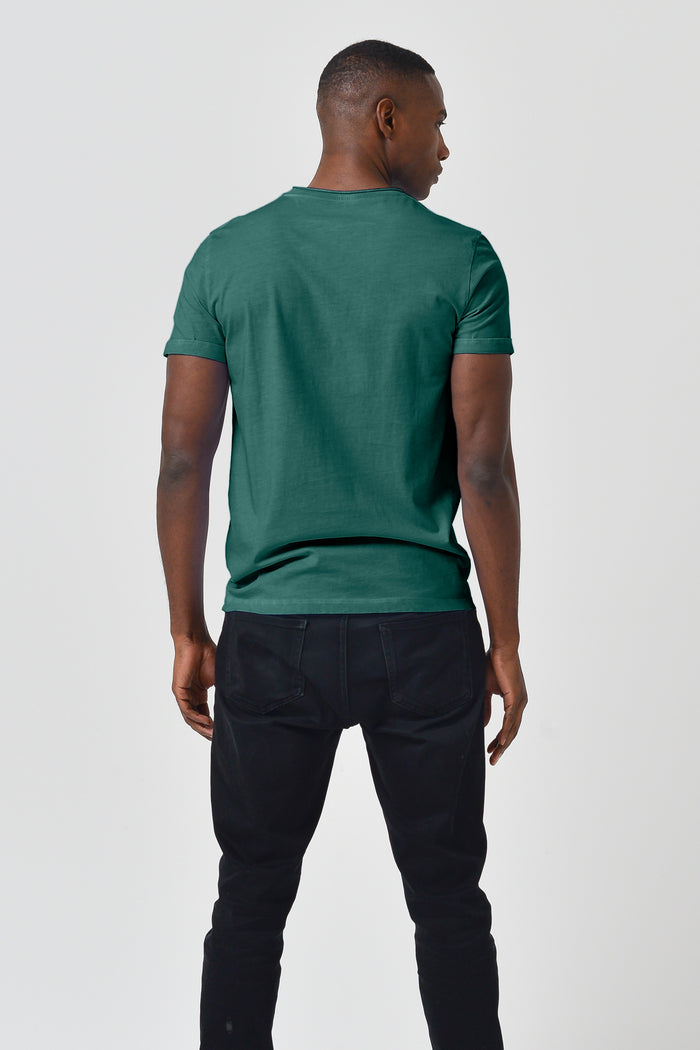 Pocket T-Shirt Slim - Lagoon