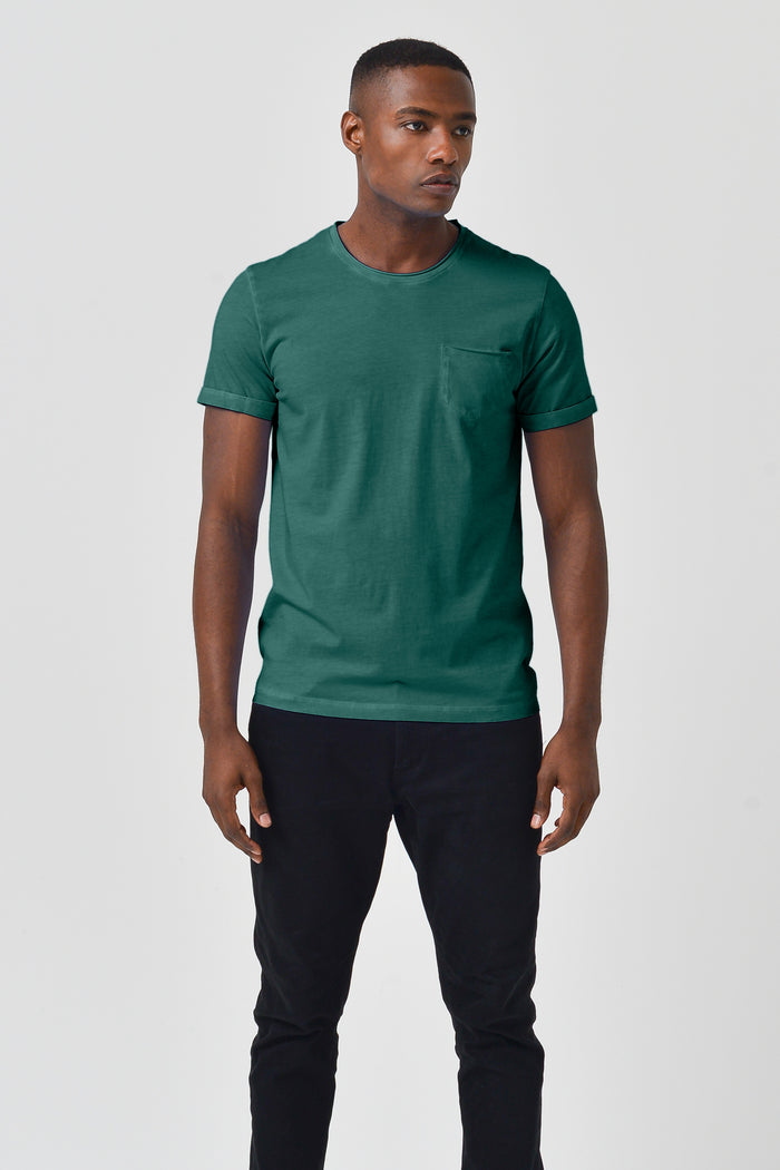 Pocket T-Shirt Slim - Lagoon