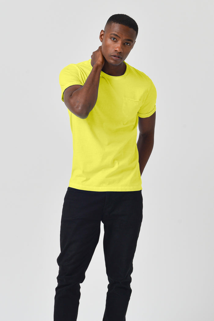 Pocket T-Shirt Slim - Lime