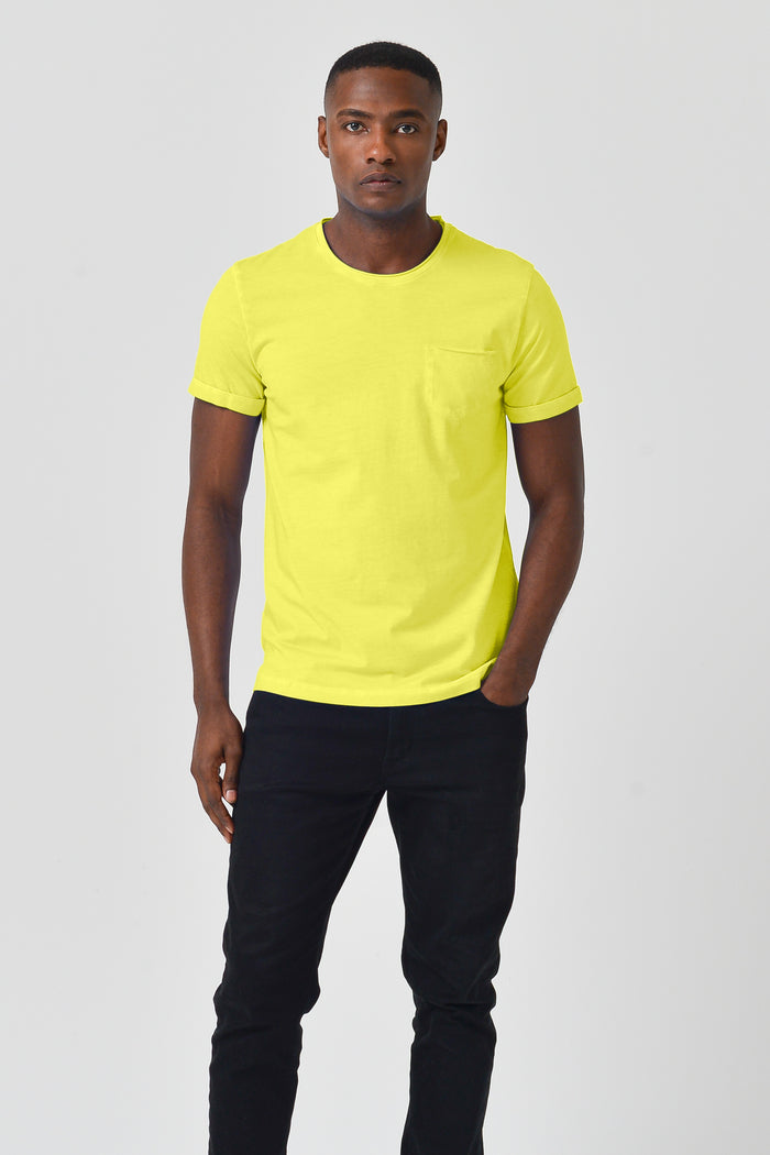 Pocket T-Shirt Slim - Lime